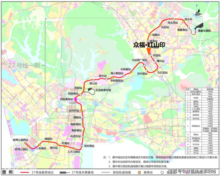 站(规划中,直线距离约100m)5站岗头西站(华为总部基地),10站西丽站(留