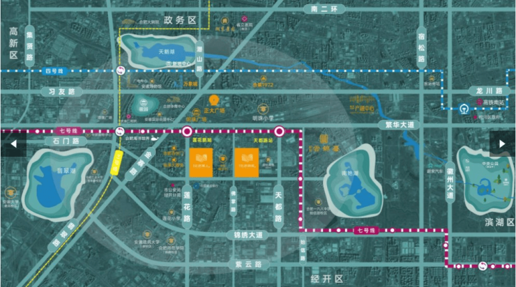 合肥皖投云启锦上楼盘户型图电话号码位置周边配套(图2)