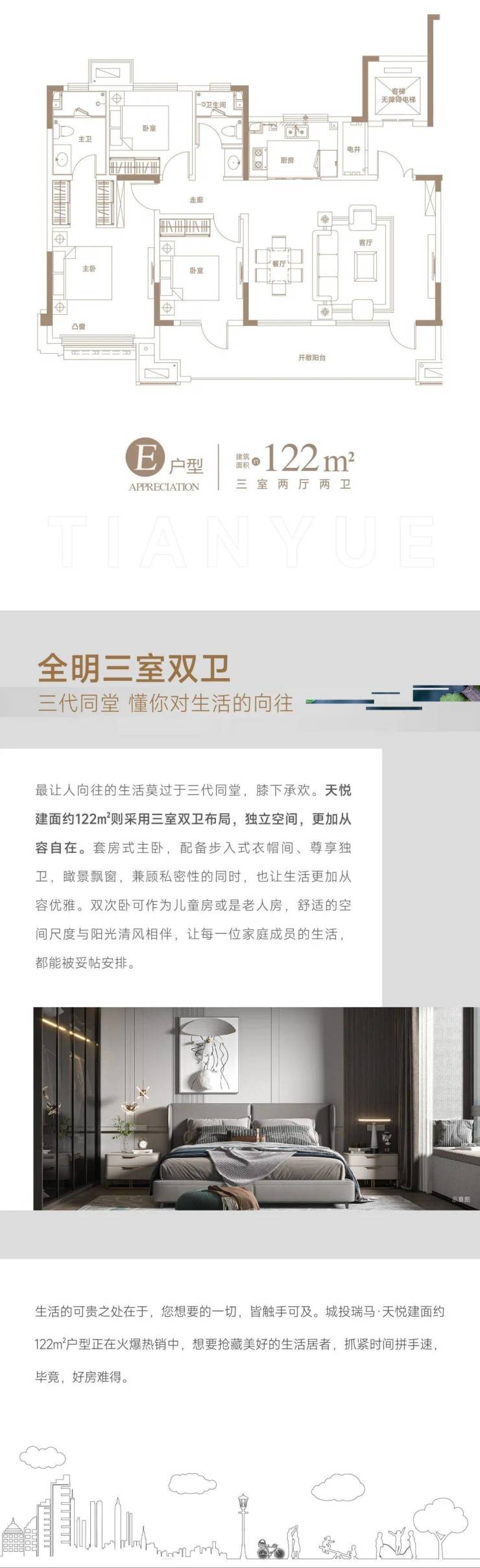 构筑建面约122㎡宽厅户型!城投瑞马天悦以尺度诠释生活高度-济宁搜狐焦点