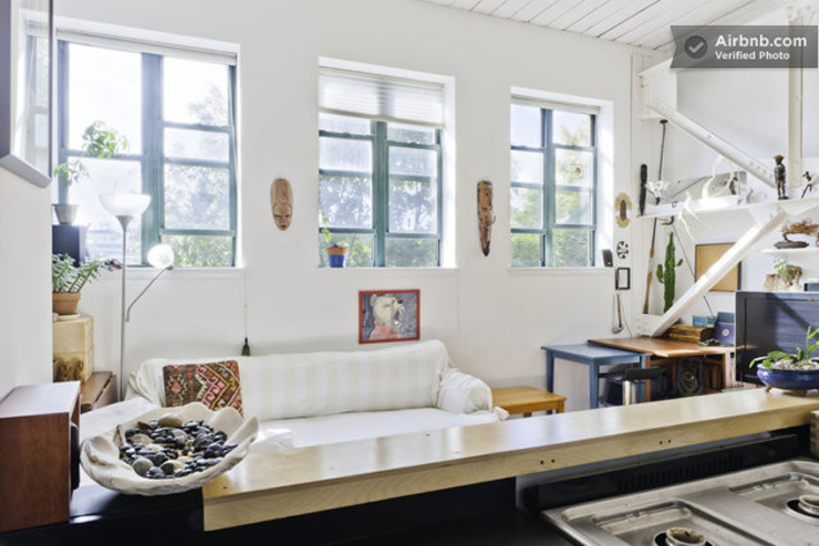 酒桶工厂改造的loft 风一居室公寓 清新舒适