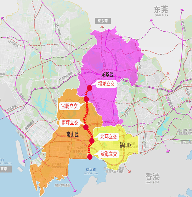 侨城东路北延通道全面开工建设!未来龙华直通深圳湾