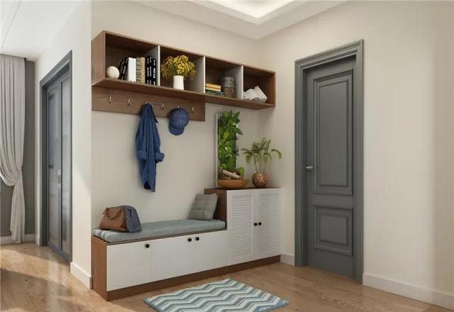 入户门处的玄关学问大,让串门的朋友感到惊艳