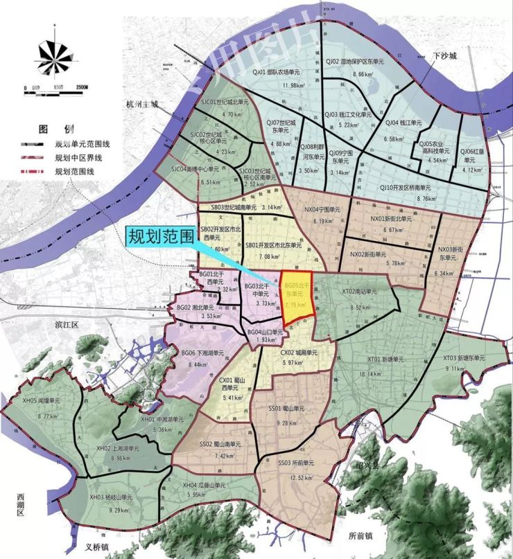萧山中心城区详细规划公示!你家在范围里面吗?