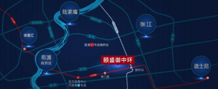 板块内除了11号线御桥路站和预留的严御路站,还有正在建设施工的18号