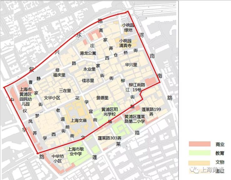 2018年黃浦區生態環境綜合治理重點地塊——文廟區域位於上海老城廂