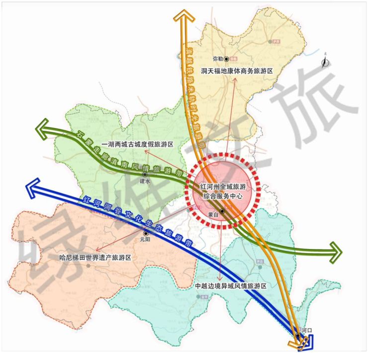 通过重点建设七大工程,将红河州打造成昆玉红旅游文化