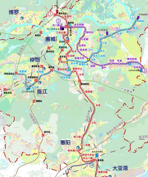 惠州市城市轨道交通线网规划(2016~2050),你想了解的都在这里