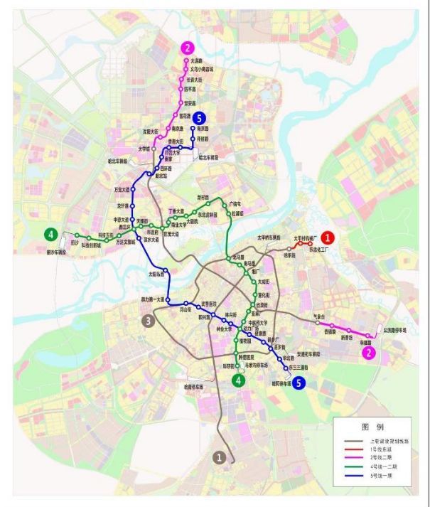哈尔滨地铁45号线或将在年内开建规划线路图途径站点在这里快看看经过