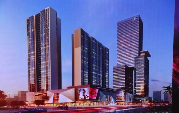 玉林超高楼玉商大厦规划方案公示了目前工程进展