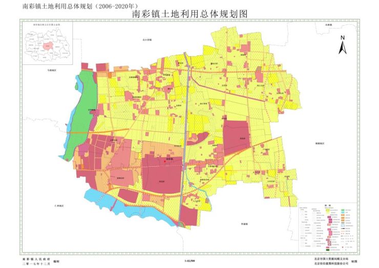 顺义区南彩镇地图图片