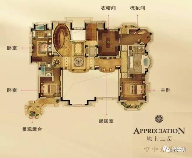 太猛了!!1430-2650㎡的超大“城堡”别墅户型,还有不计成本的立面!!-上海搜狐焦点