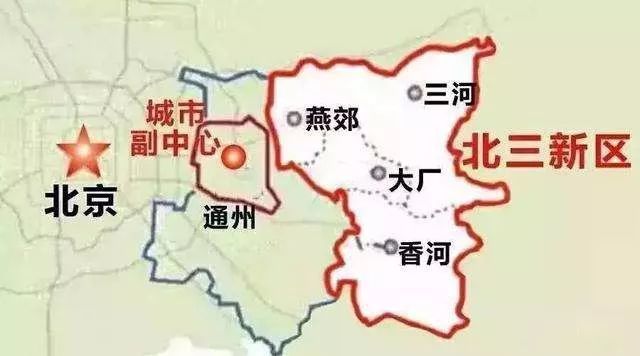 燕郊行政地图图片