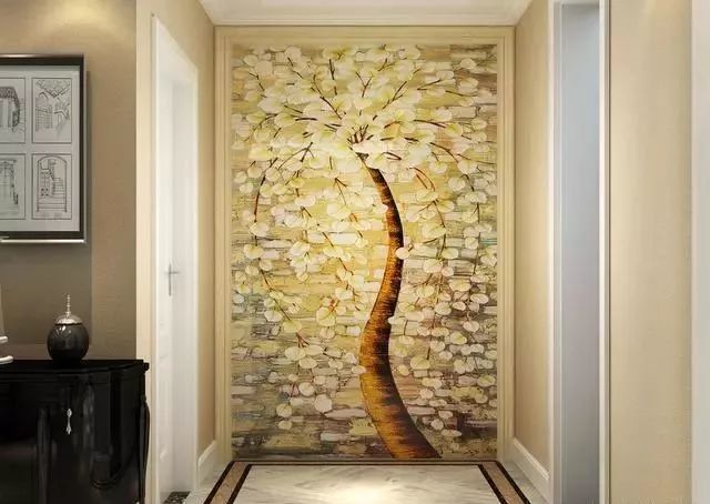 10款现代玄关背景墙设计,别忽略家里转角的那一抹惊艳