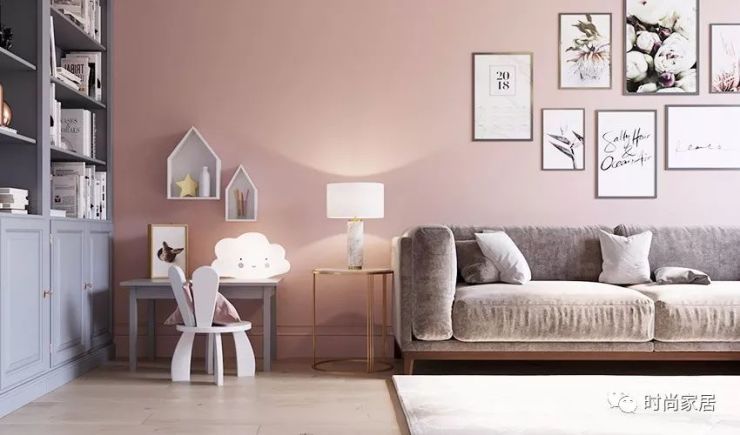 用粉色怎么“装”出高级感还不qiè?快来看看这间亲子宅