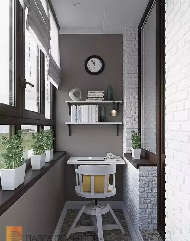 设计|原来阳台才是适合改成书房的地方!