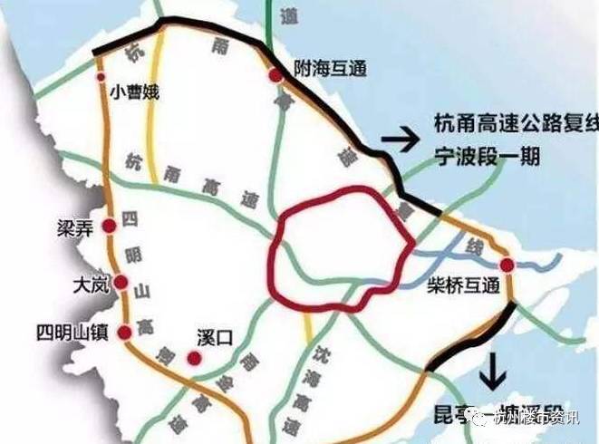 杭甬高速复线线路图图片