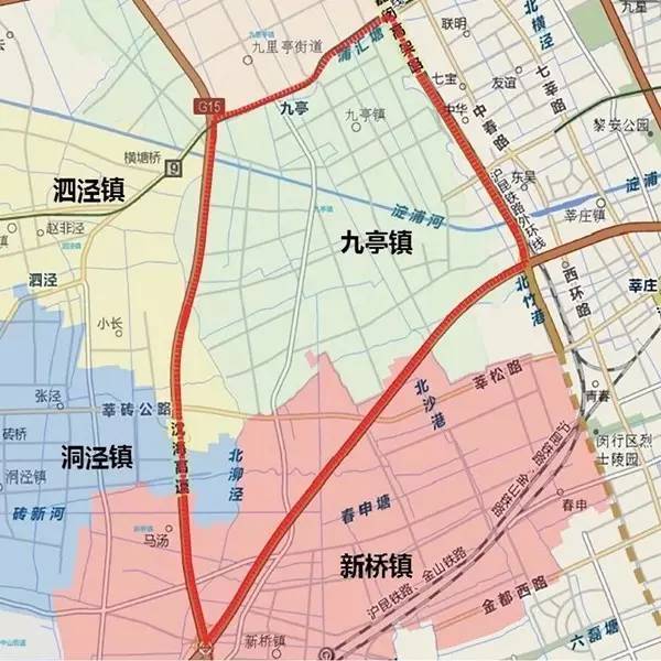 上海九亭地图图片