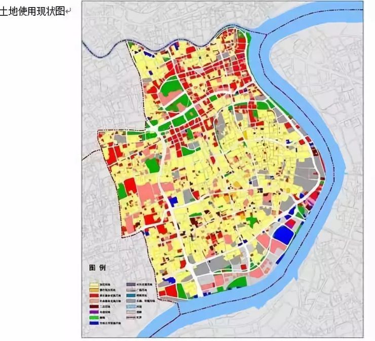 武汉与上海黄浦区的土地规划图,容积率早就规定好对于人口持续流入的